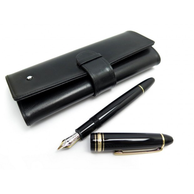 STYLO PLUME MONTBLANC MEISTERSTUCK LEGRAND TRAVELLER 12090 NOIR + ETUI PEN 775€