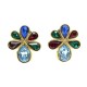 NEUF VINTAGE BOUCLES D'OREILLES YVES SAINT LAURENT GRIPOIX DORE EARRINGS 1190€