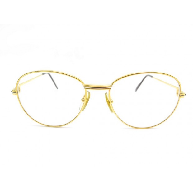 LUNETTES DE VUE CARTIER 5518 TRINITY EN PLAQUE OR + ETUI EN CUIR GLASSES 890€