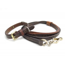 LAISSE + COLLIER CHIEN LOUIS VUITTON BAXTER TOILE MONOGRAM DOG COLLAR LEAD 520€