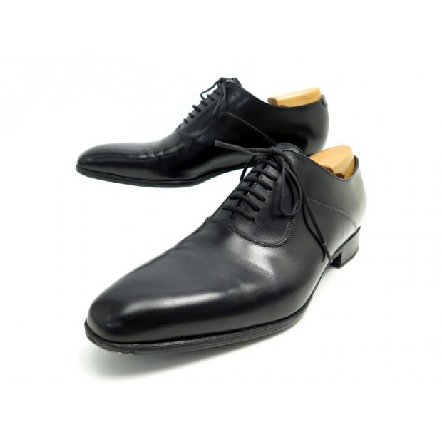 CHAUSSURES JM WESTON RICHELIEU 494 6E 40 LARGE CUIR NOIR EMBAUCHOIRS SHOES 705€