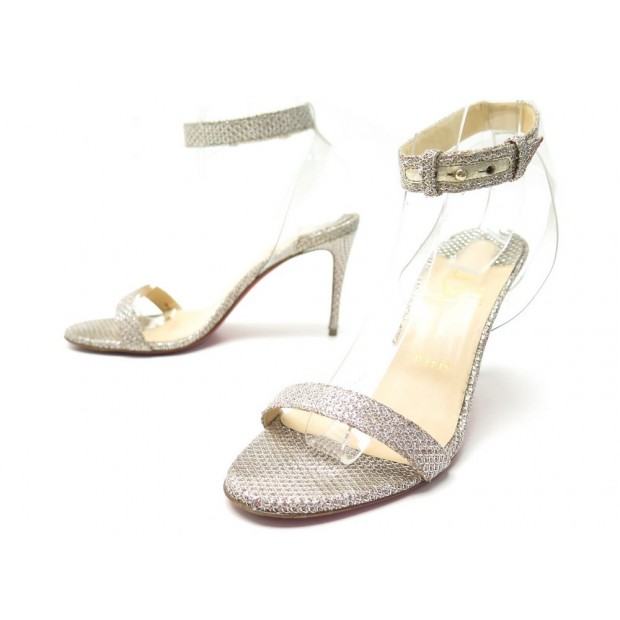 CHAUSSURES CHRISTIAN LOUBOUTIN SANDALES JONATINA GLITTER DIAMS 38 SHOES 680€