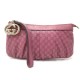 NEUF SAC A MAIN GUCCI POCHETTE 212203 CUIR MONOGRAMME GUCCISSIMA GG CLUTCH 505€