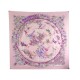 FOULARD HERMES CIRQUE MOLIER PAR PHILIPPE DUMAS SOIE ROSE PINK SILK SCARF 385€