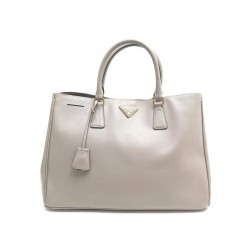 SAC A MAIN PRADA CABAS GALLERIA GM EN CUIR SAFFIANO GRIS LEATHER HAND BAG 2600€