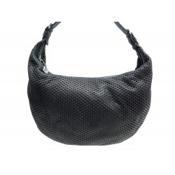 SAC A MAIN CHRISTIAN DIOR HOBO EN CUIR PERFORE NOIR BLACK PERFORATED PURSE 790€