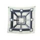 FOULARD HERMES PERSPECTIVE AM CASSANDRE CARRE 70 EN SOIE GRIS SILK SCARF 285€