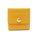 VINTAGE PORTE BLOC NOTE COLLANT HERMES EN CUIR CHEVRE MYSORE JAUNE HOLDER