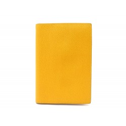 NEUF COUVERTURE AGENDA HERMES SIMPLE PM EN CUIR EPSOM JAUNE NEW DIARY COVER 269€