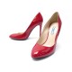 NEUF CHAUSSURES PRADA VERNICE BASIC ESCARPINS 39 40 CUIR VERNIS ROUGE SHOES 620€