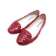 CHAUSSURES REPETTO BALLERINES MICHAEL 37 EN CUIR VERNIS ROUGE FLAT SHOES 195€