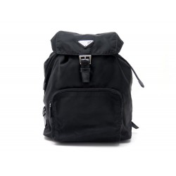 NEUF SAC A DOS PRADA EN NYLON NOIR NEW BLACK BACKPACK BAG 1200€