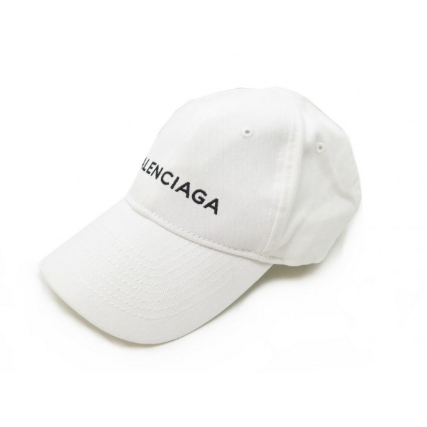 NEUF CASQUETTE BALENCIAGA ARCHETYPE 2017 59 L EN COTON BLANC WHITE CAP 295€