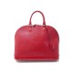 SAC A MAIN LOUIS VUITTON ALMA MM EN CUIR EPI ROUGE CABAS LEATHER HAND BAG 2030€