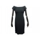 NEUF ROBE VALENTINO S 36 4 EN ACETATE & SOIE NOIR BLACK SILK NEW DRESS 2100€