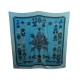 CHALE HERMES SCHEHERAZADE ORIGINY CARRE CACHEMIRE & SOIE BLEU FOULARD SCARF 920€