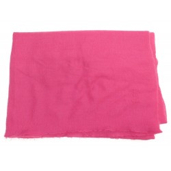 ETOLE HERMES PLUME ECHARPE EN CACHEMIRE & SOIE FUSHIA FOULARD SCARF STOLE 770€