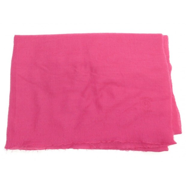 ETOLE HERMES PLUME ECHARPE EN CACHEMIRE & SOIE FUSHIA FOULARD SCARF STOLE 770€