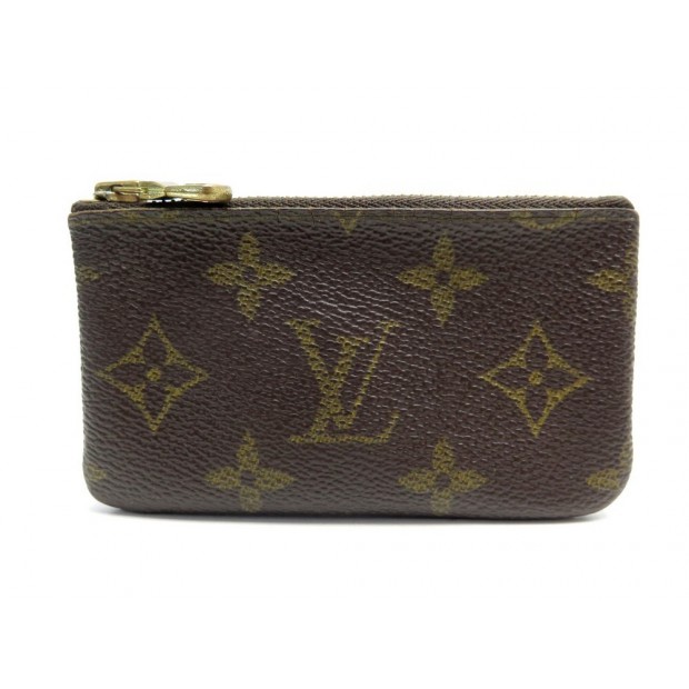 VINTAGE POCHETTE CLES LOUIS VUITTON TROUSSE TOILE MONOGRAM PORTE KEY HOLDER 185€