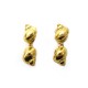 VINTAGE BOUCLES D'OREILLES YVES SAINT LAURENT GOOSSENS BIGORNEAUX DORE EARRINGS