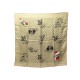 NEUF FOULARD GUCCI SISSY 237234 CHIENS MONOGRAMME GG CARRE 70 EN SOIE SCARF 320€