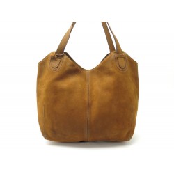 SAC A MAIN DELVAUX CABAS 40 CM EN CUIR SUEDE CAMEL LEATHER HAND TOTE BAG 2900€