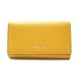 NEUF PORTE CLES CELINE MULTICLE EN CUIR GRAINE JAUNE + BOITE NEW KEY RING 290€