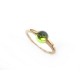 NEUF BAGUE POMELLATO M'AMA NON M'AMA 52 OR ROSE 18K PERIDOT NEW GOLD RING 1300€