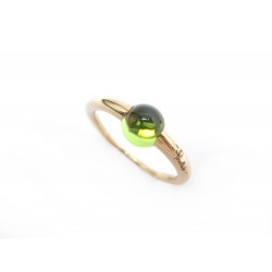 NEUF BAGUE POMELLATO M'AMA NON M'AMA 52 OR ROSE 18K PERIDOT NEW GOLD RING 1300€