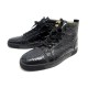 CHAUSSURES CHRISTIAN LOUBOUTIN LOUIS FLAT 45 BASKETS EN CUIR PYTHON NOIR 1595€