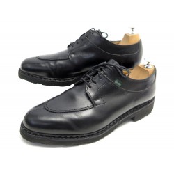 CHAUSSURES PARABOOT AVIGNON GRIFF II 11 46 DERBY DEMI CHASSE CUIR NOIR SHOE 395€