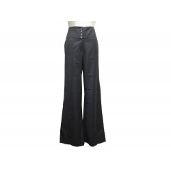 PANTALON CHANEL M 38 EN CACHEMIRE GRIS CASHMERE PANTS TROUSERS 3150€