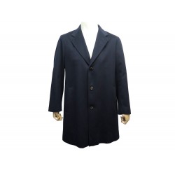 NEUF MANTEAU LORO PIANA STORM SYSTEM M 50 EN CACHEMIRE BLEU CASHMERE COAT 5200€