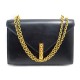 VINTAGE SAC A MAIN HERMES NEW JIMMY 1975 EN CUIR BOX NOIR BANDOULIERE BAG