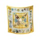 CHALE HERMES VENEZIA WATRIGANT EN CACHEMIRE ET SOIE JAUNE CASHMERE SHAWL 965€