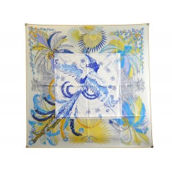 NEUF FOULARD HERMES MYTHIQUES PHOENIX BOURTHOUMIEUX CARRE 90 SOIE SCRAF 385€