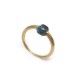 BAGUE POMELLATO M'AMA NON M'AMA PAB0041 T56 OR JAUNE & TOPAZE BLEU LONDON 1300€