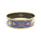 BRACELET HERMES IMPRIME CHEVAL GRAND APPARAT T19 70MM EN EMAIL DORE 495€