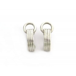 VINTAGE BOUCLES D'OREILLES HERMES EN ARGENT MASSIF 12 GR SILVER EARRINGS 540€