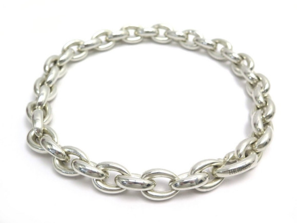 collier hermes 46 cm maillons en argent massif 378 gr