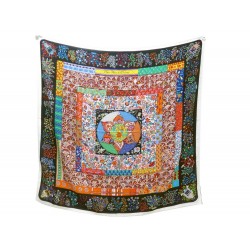 NEUF CHALE HERMES PIQUE FLEURI DE PROVENCE CACHEMIRE & SOIE BOITE SAC SHAWL 965€
