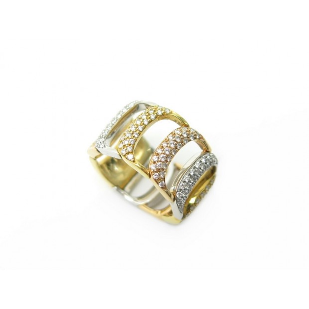 BAGUE DAMIANI DAMIANISSIMA 3 ORS & DIAMANTS 1.5CT T54 14.3GR DIAMONDS RING 6700€