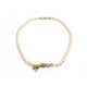 NEUF COLLIER CARTIER PANTHERE OR JAUNE 18K EMERAUDES PERLES DE CULTURE NECKLACE