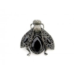 VINTAGE BROCHE CHRISTIAN DIOR ABEILLE EN METAL NOIR BLACK BEE BROOCH 490€