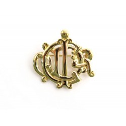 NEUF BROCHE CHRISTIAN DIOR EN METAL DORE NEW GOLDEN BROOCH 420€