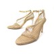 NEUF CHAUSSURES BOTTEGA VENETA ESCARPINS STRETCH 40 TOILE BEIGE NEW SHOES 790€