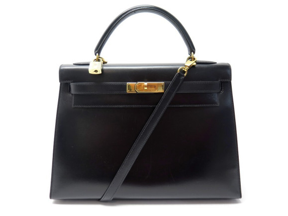 sac a main hermes kelly 33 cuir box noir