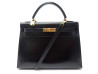 sac a main hermes kelly 33 cuir box noir