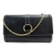 NEUF SAC POCHETTE LANCEL PORTEFEUILLE CHAINE WOC CUIR NOIR BANDOULIERE BAG 295€