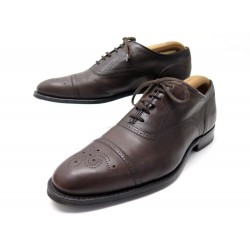 CHAUSSURES CHURCH'S BURSTOCK 8F 42 RICHELIEU BOUT FLEURI CUIR MARRON SHOES 750€